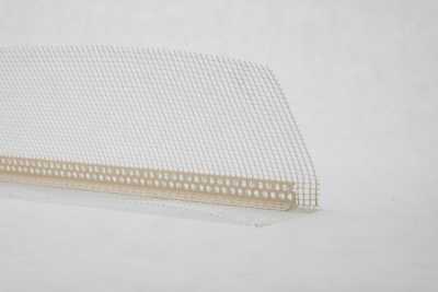 Уголок ПВХ с сеткой фасадный 10х15 Баутекс