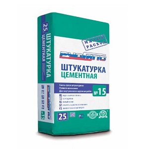 Штукатурка цементная РусГипс 15, 25 кг