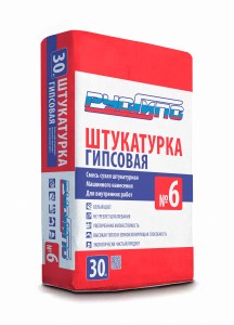 Штукатурка гипсовая РусГипс 6, 30 кг Штукатурка гипсовая РусГипс 6, 30 кг