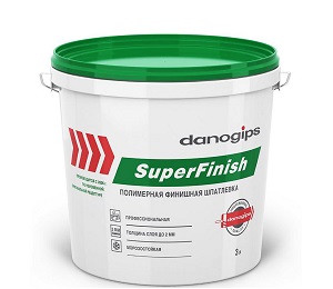 Шпаклевка полимерная финишная Danogips SuperFinish, 3 л / 5 кг Шпаклевка полимерная финишная Danogips SuperFinish, 3 л / 5 кг