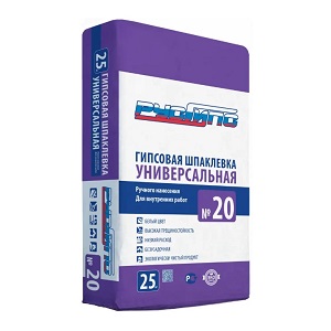 Шпаклевка гипсовая универсальная РусГипс 20, 25 кг